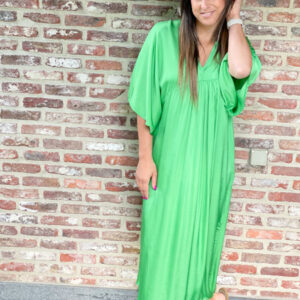 Christina dress satin green