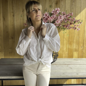 Marie-Lou blouse broderie white
