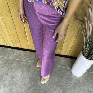 Paulina pants lurex purple