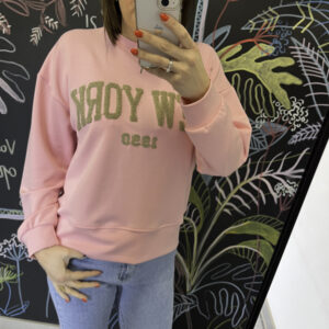 New York sweater pink