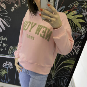 New York sweater pink